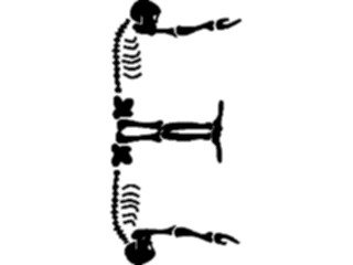 Sticker Custom Preview Image #008761 Alphabets General Skeleton Skeleton E