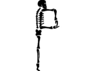 Sticker Custom Preview Image #008772 Alphabets General Skeleton Skeleton P