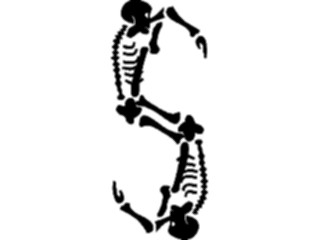 Sticker Custom Preview Image #008775 Alphabets General Skeleton Skeleton S