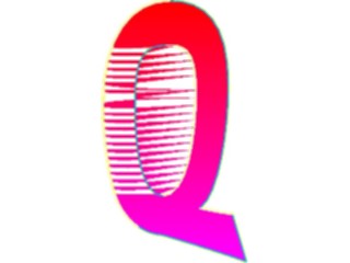 Sticker Custom Preview Image #009355 Alphabets General Sleek Sleek Condensed Q