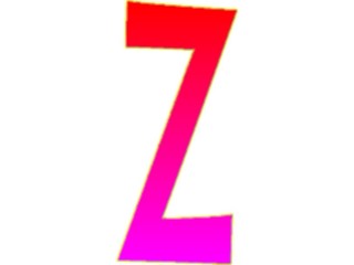 Sticker Custom Preview Image #009364 Alphabets General Sleek Sleek Condensed Z