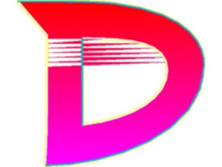 Sticker Custom Preview Image #009407 Alphabets General Sleek Sleek Extended D