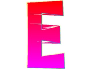 Sticker Custom Preview Image #009408 Alphabets General Sleek Sleek Extended E