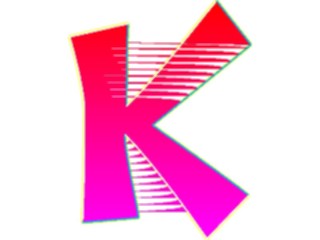 Sticker Custom Preview Image #009414 Alphabets General Sleek Sleek Extended K