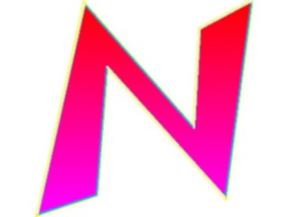 Sticker Custom Preview Image #009417 Alphabets General Sleek Sleek Extended N