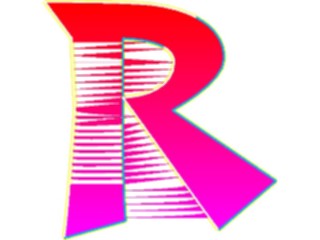 Sticker Custom Preview Image #009445 Alphabets General Sleek Sleek Extended R