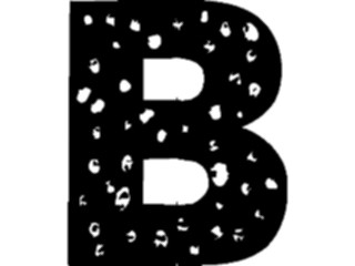 Sticker Custom Preview Image #010542 Alphabets General Speckled Speckled B