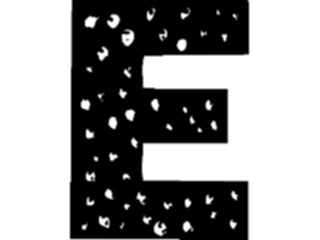 Sticker Custom Preview Image #010546 Alphabets General Speckled Speckled E