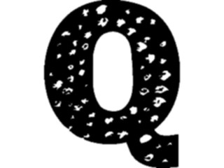 Sticker Custom Preview Image #010559 Alphabets General Speckled Speckled Q