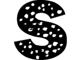 Sticker Custom Preview Image #010563 Alphabets General Speckled Speckled S