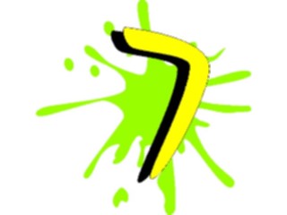 Sticker Custom Preview Image #010630 Alphabets General Splat Splat7