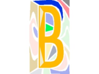 Sticker Custom Preview Image #010790 Alphabets General Stained Glass Stained Glass B