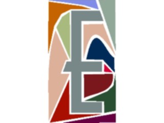 Sticker Custom Preview Image #010793 Alphabets General Stained Glass Stained Glass E