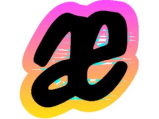 Sticker Custom Preview Image #011294 Alphabets General Sunrise Sunrise Italic2