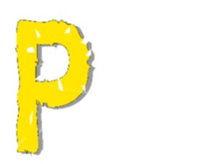 Sticker Custom Preview Image #011532 Alphabets General Trampled Trampled P