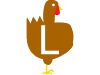 Sticker Custom Preview Image #011652 Alphabets General Turkey Turkey L