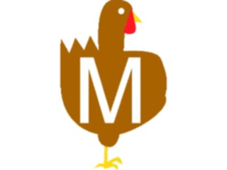 Sticker Custom Preview Image #011653 Alphabets General Turkey Turkey M