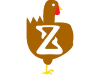 Sticker Custom Preview Image #011666 Alphabets General Turkey Turkey Z