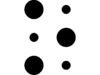Sticker Custom Preview Image #012423 Alphabets Specialized Braille Braille M08