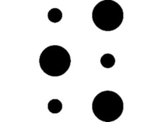 Sticker Custom Preview Image #012424 Alphabets Specialized Braille Braille M09