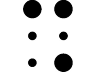 Sticker Custom Preview Image #012425 Alphabets Specialized Braille Braille M10