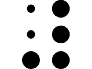 Sticker Custom Preview Image #012428 Alphabets Specialized Braille Braille N U M