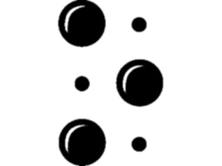 Sticker Custom Preview Image #012429 Alphabets Specialized Braille Braille O