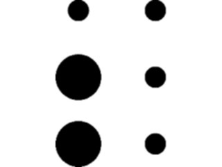 Sticker Custom Preview Image #012437 Alphabets Specialized Braille Braille S C