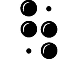Sticker Custom Preview Image #012439 Alphabets Specialized Braille Braille Slash2