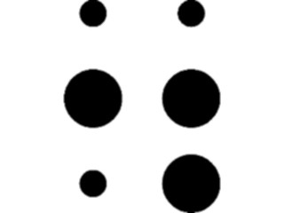 Sticker Custom Preview Image #012440 Alphabets Specialized Braille Braille S T P