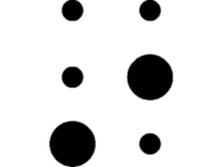 Sticker Custom Preview Image #012441 Alphabets Specialized Braille Braille S T R