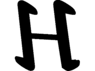 Sticker Custom Preview Image #012513 Alphabets Specialized Coptic Coptic Eta1