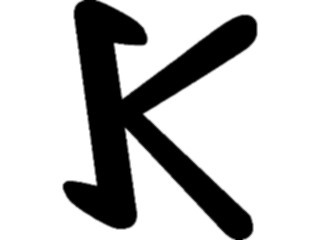 Sticker Custom Preview Image #012523 Alphabets Specialized Coptic Coptic Kappa1