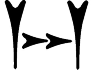 Sticker Custom Preview Image #012596 Alphabets Specialized Cuneiform Cuneiform Z