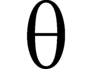 Sticker Custom Preview Image #012730 Alphabets Specialized Greek Greek Theta3