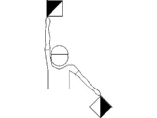 Sticker Custom Preview Image #013186 Alphabets Specialized Semaphore Victor3