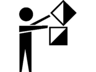 Sticker Custom Preview Image #013191 Alphabets Specialized Semaphore Whiskey4