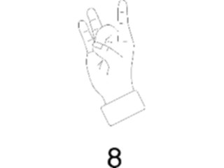 Sticker Custom Preview Image #013211 Alphabets Specialized Sign Language Sign Language08