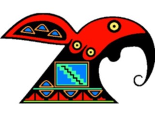 Sticker Custom Preview Image #013345 Americana Native Designs Bird57