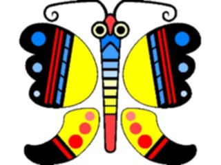 Sticker Custom Preview Image #013370 Americana Native Designs Butterfly2