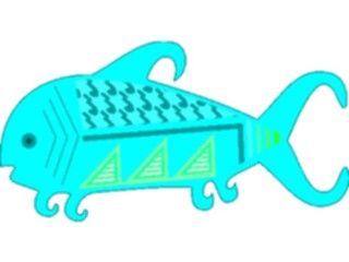 Sticker Custom Preview Image #013418 Americana Native Designs Fish05