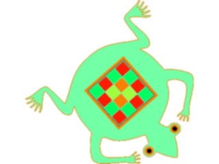 Sticker Custom Preview Image #013434 Americana Native Designs Frog1