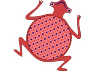 Sticker Custom Preview Image #013435 Americana Native Designs Frog2