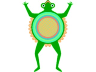 Sticker Custom Preview Image #013436 Americana Native Designs Frog3