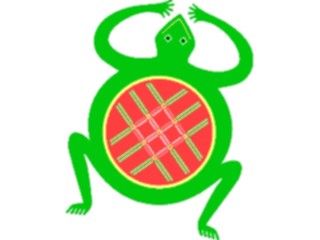 Sticker Custom Preview Image #013440 Americana Native Designs Frog7