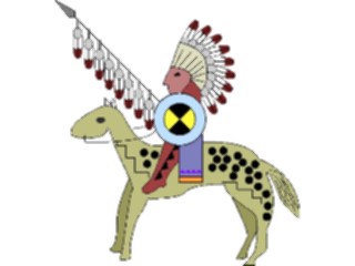 Sticker Custom Preview Image #013447 Americana Native Designs Horseman5