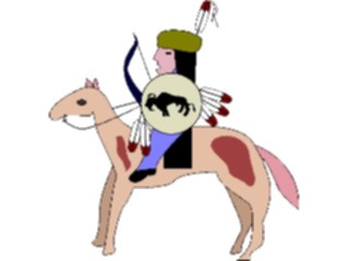 Sticker Custom Preview Image #013448 Americana Native Designs Horseman6