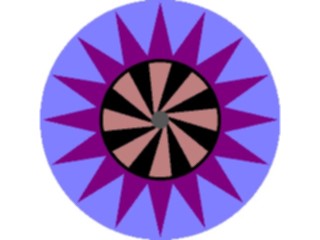 Sticker Custom Preview Image #013519 Americana Native Designs Rosette02