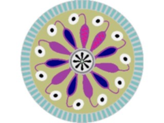 Sticker Custom Preview Image #013520 Americana Native Designs Rosette03