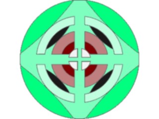 Sticker Custom Preview Image #013522 Americana Native Designs Rosette05